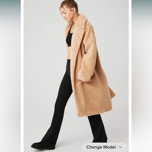 Alo Yoga Sherpa Teddy Trench Size XXS NWT